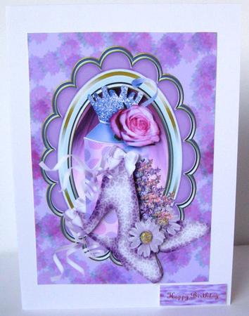 Anniversary/birthday Shoes in Purple by Margaret McCartney