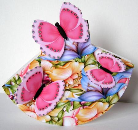 Happy Butterflies Rocker Card by Margaret McCartney