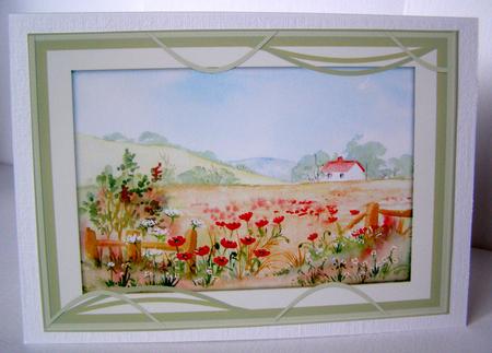 A4 Field of Poppies by Margaret McCartney