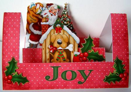 W Fold Christmas Joy ,instructions by Margaret McCartney