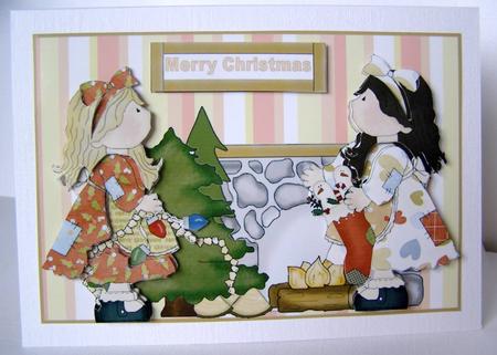 Christmas Decorations Decoupage Topper by Margaret McCartney