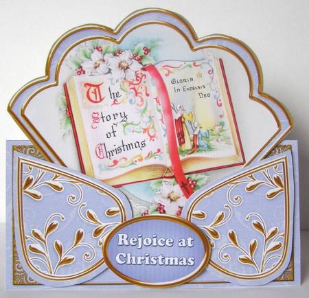 Glory Book Blue Rejoice at Christmas Scallop Trio Kit by Margaret McCartney