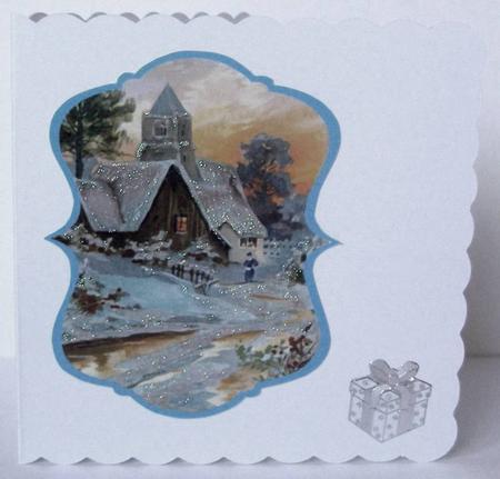 Christmas Scenes with Verses - Blue by Margaret McCartney