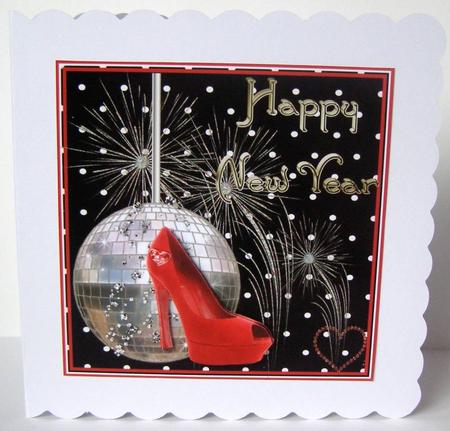 Christmas and New Year Shoe Card Toppers by Margaret McCartney