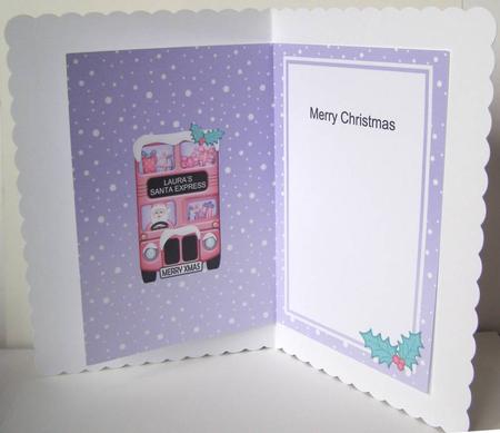 Xmas Santa Express A5 Laura Matching A5 Insert by Margaret McCartney