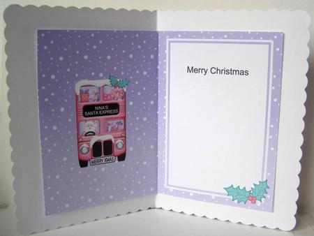 Xmas Santa Express A5 Nina Matching A5 Insert by Margaret McCartney