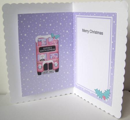 Xmas Santa Express A5 Sophie Matching A5 Insert by Margaret McCartney