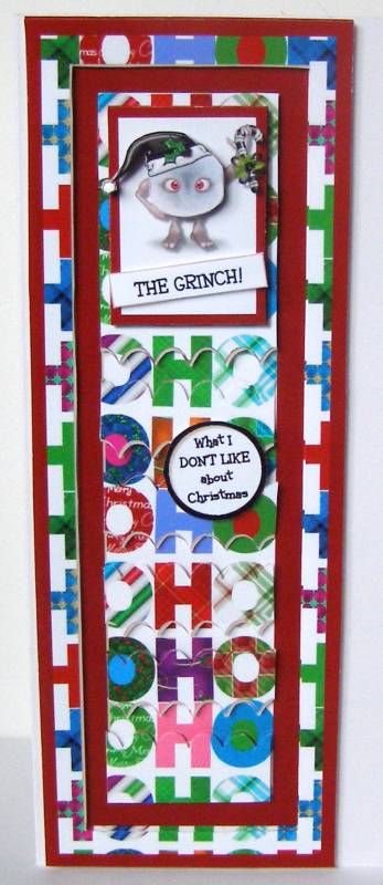 Christmas Grinch - Alternate Advent Slider Card by Margaret McCartney