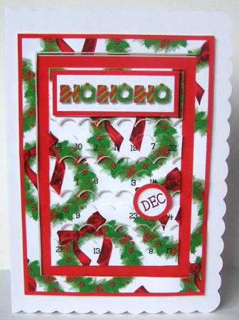 Crazy Christmas - Alternate Advent Slider Card by Margaret McCartney