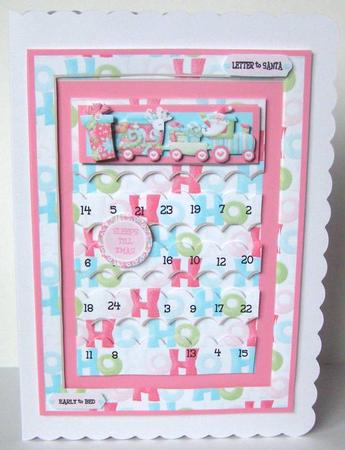 Santa is Coming - Alternate Advent Slider Card by Margaret McCartney