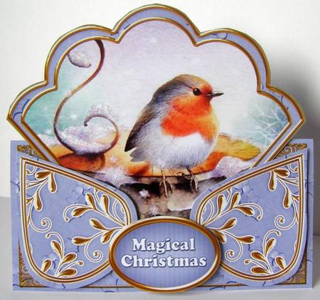Blue Robin Magical Christmas Scallop Trio Kit by Margaret McCartney