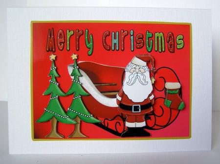 Merry Christmas Santa and His Sleigh by Margaret McCartney
