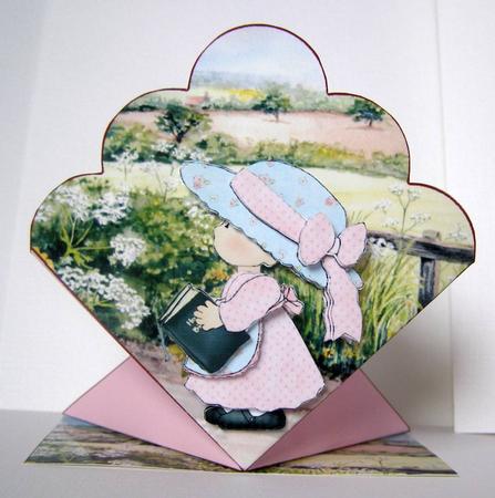 Walking Home from Church Scalloped Diamond Fold by Margaret McCartney