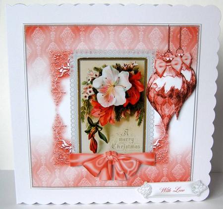 Vintage Flowers and Lace Christmas Topper by Margaret McCartney