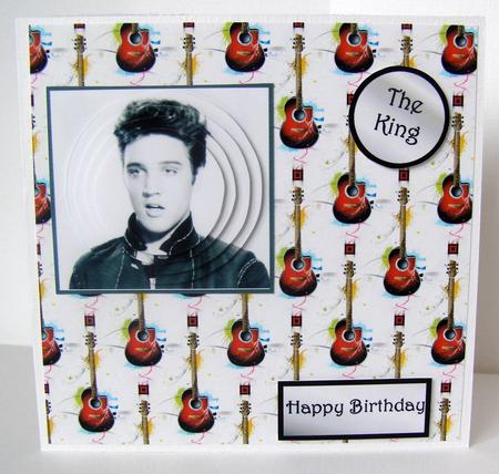 Rock & Roll Guitar Backing Paper by Margaret McCartney