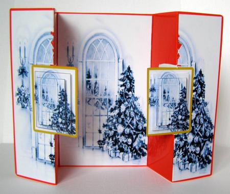 Through the Window Double Fold Back Christmas by Margaret McCartney