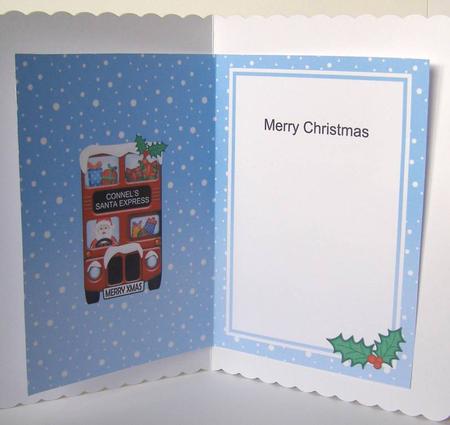 Xmas Santa Express A5 Connel Matching A5 Insert by Margaret McCartney