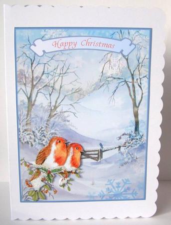 Christmas Robins Step by Step Decoupage with Sentiments by Margaret McCartney