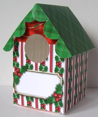 Christmas Holly Birdhouse Box Kit by Margaret McCartney