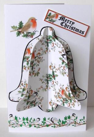 3D Christmas Bird Bell by Margaret McCartney
