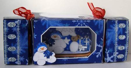 A Child's Christmas See-thru Cracker Card by Margaret McCartney
