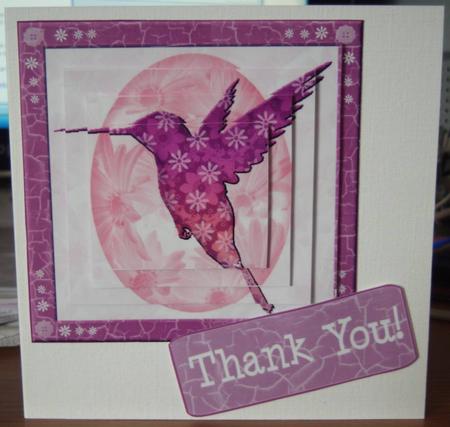 Pink Purple Hummingbird by Margaret McCartney