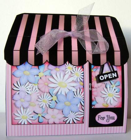 3D Little Flower Shop Treat or Favour Box Mini Kit by Margaret McCartney