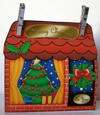 3D Oh Christmas Tree Treat or Favour Box Mini Kit by Margaret McCartney