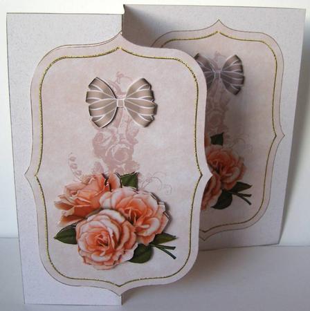 Mini Kit No Hole Over the Side Vintage Roses by Margaret McCartney
