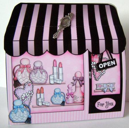 3D the Little Beauty Shop Treat or Favour Box Mini Kit by Margaret McCartney