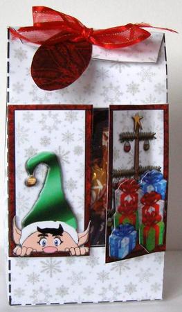 Is It Christmas Yet Peakaboo Treat Bag by Margaret McCartney