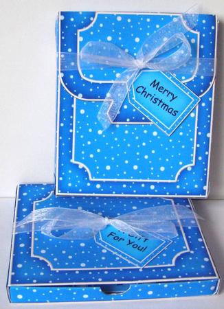 3D Xmas Falling Snow Top Drawer Cds Gift Set Kit by Margaret McCartney