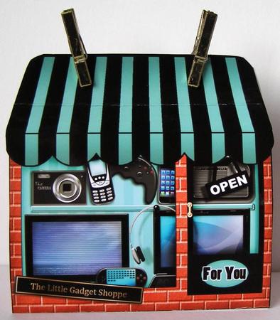 3D Little Gadgets Shop Treat or Favour Box Mini Kit by Margaret McCartney