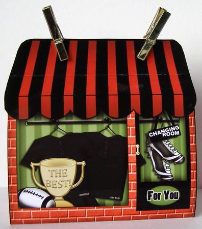 3D Little Rugby Shop Treat or Favour Box Mini Kit by Margaret McCartney