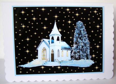 Church at Night. by Margaret McCartney