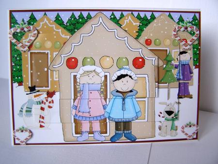 Christmas Candy Hearts Pyramid Topper by Margaret McCartney