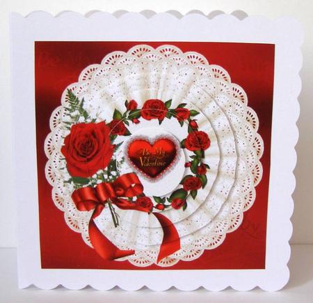 A Single Rose for My Valentine Pyramid by Margaret McCartney
