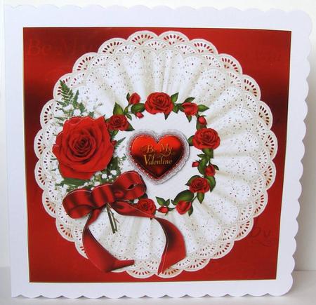 8x8 Single Rose for My Valentine by Margaret McCartney