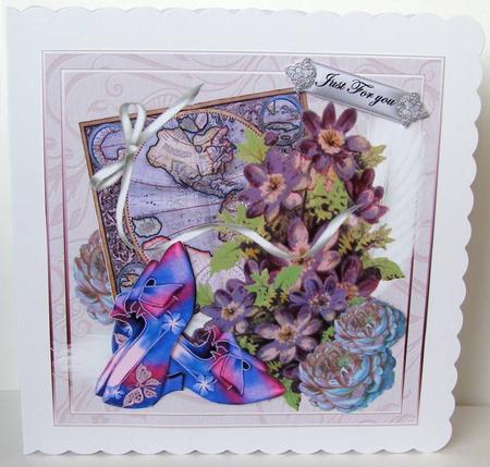Vintage Shoes Marie Antoinette in Purple by Margaret McCartney