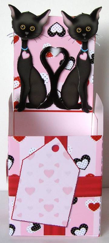 The Love Cats Party Favour Place Setting Gift Box by Margaret McCartney