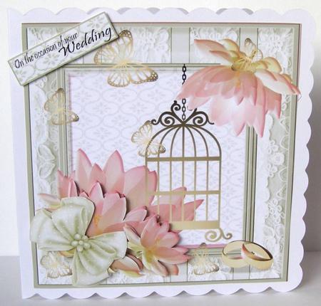 Formal Cream and Apricot Wedding,engagement or Anniversary by Margaret McCartney