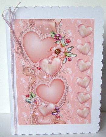 Pink Hearts Valentines Toppers - Pastels by Margaret McCartney