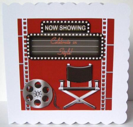 Hollywood Superstar Card Topper by Margaret McCartney