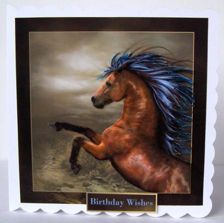Wild Horse Card Topper by Margaret McCartney