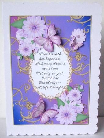 Butterflies with Gold Flourishes and Poem 8 by Margaret McCartney