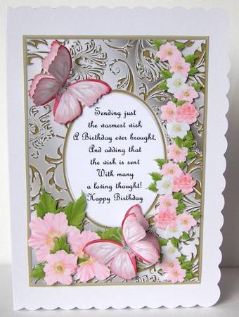 Butterflies with Gems, Dogwoods and Poem 10 by Margaret McCartney