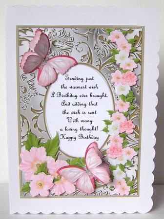 Butterflies with Gems, Dogwoods and Poem 1 by Margaret McCartney