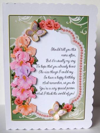 Roses, Irises and Butterflies 10 by Margaret McCartney