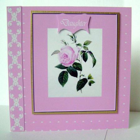 Pink Framed Rose by Margaret McCartney