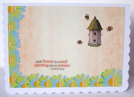 Orange 2 Tone Backing Sheet 6 by Margaret McCartney